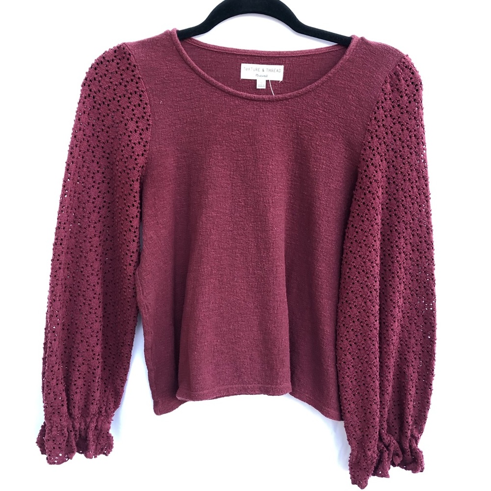 Small Maroon Madewell Sweater